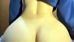 best reverse cowgirl ride ever with curvy roommate!