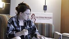 curvy redhead nerd tests maya ovipositor tight pussy unboxing