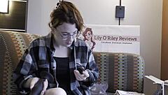 curvy redhead nerd tests maya ovipositor tight pussy unboxing