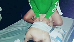 😍asian chubby pregnant mom missionary creampie😘