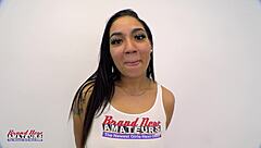 Hot curvy exotic brunette Vanya deepthroats rimjobs toys and swallows thick cum!