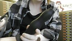 curvy redhead nerd tests maya ovipositor tight pussy unboxing