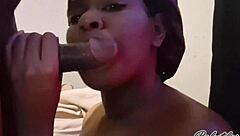 i suck his huge cock until cum fills my mouth sloppy