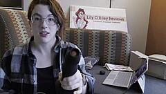 curvy redhead nerd tests maya ovipositor tight pussy unboxing
