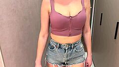 I fucked my friend's petite milf cowgirl and missionary with monster cock cumshot pov