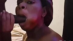 i suck his huge cock until cum fills my mouth sloppy