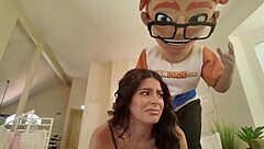 angel gostosa reverse cowgirl pounds my monster cock cum bash