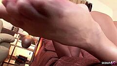 Nessa Devil's Tall Frame Delivers Nylon Anal Footjob Cum Dream!