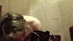 seductive milf slave licks boots in pov humiliation