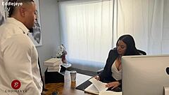 luna star nails intense office pounding session
