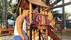 brazilian college girl takes hardcore outdoor pounding