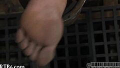zealous playgirl endures intense ass whipping session