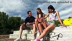 French Students Lick Ride Monster Cocks In Outdoor Passionate Orgy