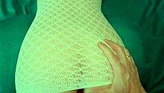 curvy milf catches boner helps quick cumshot on her ass