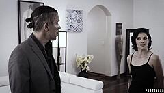 Naive blonde babysitter tricked into deepthroat and virgin deflowering!