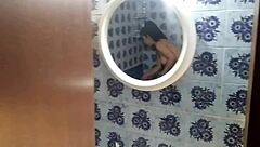 Voyeur Catches Curvy Big Ass Babe Bathing In Shower Hidden Cam