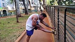 brazilian college girl takes hardcore outdoor pounding