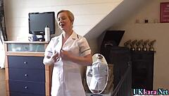 british nurse eagerly blows massive patient cock in hospital