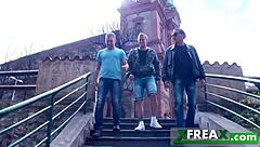 Ukrainian Lina Arian Park-Teased Into Home Gangbang Frenzy