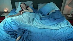 Redhead milf begs for cock over sex toy