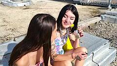French Students Lick Ride Monster Cocks In Outdoor Passionate Orgy
