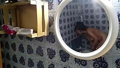 Voyeur Catches Curvy Big Ass Babe Bathing In Shower Hidden Cam