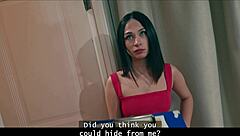 russian brunette punished with all holes anal in garage