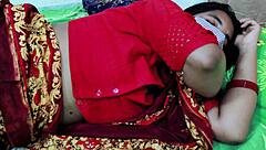 naughty milf in desi saree delivers intense bedroom satisfaction