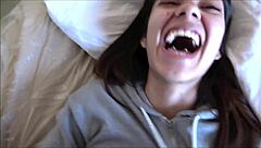 Latina girlfriend xxlayna marie stretched by alex adams before gym pov