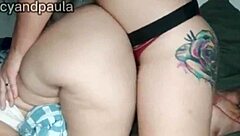 Lesbians play together intimately