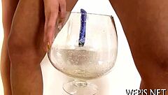 Babe's Pussy Licked Post-Piss Competition