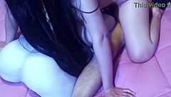 Skinny latina fuckdoll joins threesome creampie with tight pussy overflow!