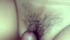 Curvy indonesian wife rides huge cock cowgirl with epic creampie squirting