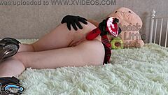 Petite small ass anal dildo destruction no panties skirt