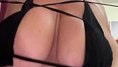 big natural tits bounce through clothes nipples hard and huge