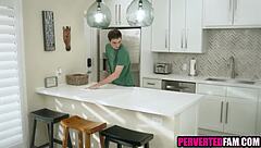 Blonde MILF Rewards Chores with Sloppy Deepthroat Doggystyle