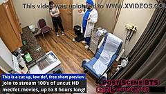 Neighbors first gyno exam spreads Ditria Rose wide open!