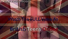 British teen's sloppy deepthroat blowjob tit wank cum explosion