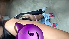 Argentine Neighbor's Desperate Creampie Ass Pound
