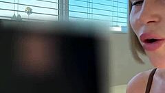 Sugarnadya professionally evaluates thick cock manhood close-up