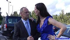 classy british milf panties fingered by older stud
