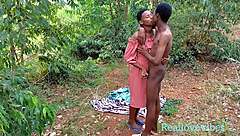 passionate couple's deep forest escape pov