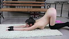 flexible ariella's incredible nude gymnast workout show