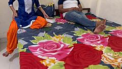 INDIAN STEPMOM SHARES HOTEL BED WITH STEPSON FOR DIRTY HINDI FUCK