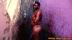 i got surprised by hardcore romp with ebony milf in neighborhood bathroom