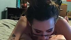 brunette canadian deepthroats with intense eye contact