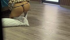 school latina destroys ass with toy for pervy stepdad