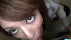 Innocent asian park girl boundaries pushed with heavenly pov blowjob titty fuck