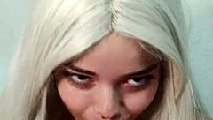Wellington loses control deepthroat blowjob cums witch mouth Halloween forbidden