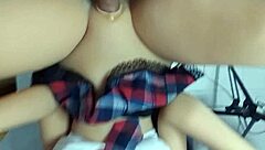 divine tight white girl pussy fucked by latina homemade doll